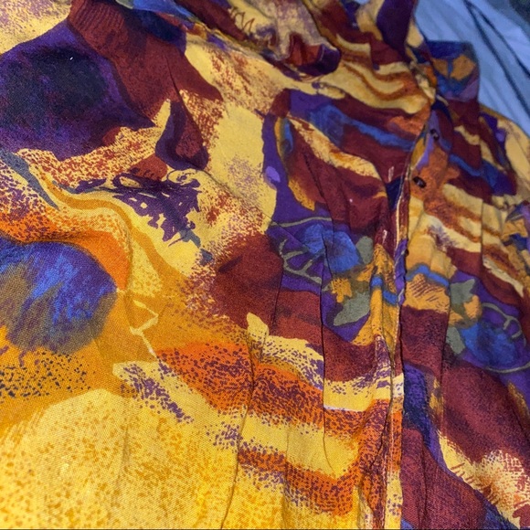 Vintage African Inspired Button Up - Picture 3 of 3